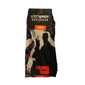 Loot Wear Crate Exclusive‎ Predator Crew Socks - Unisex 6-12 One Size Fits Most